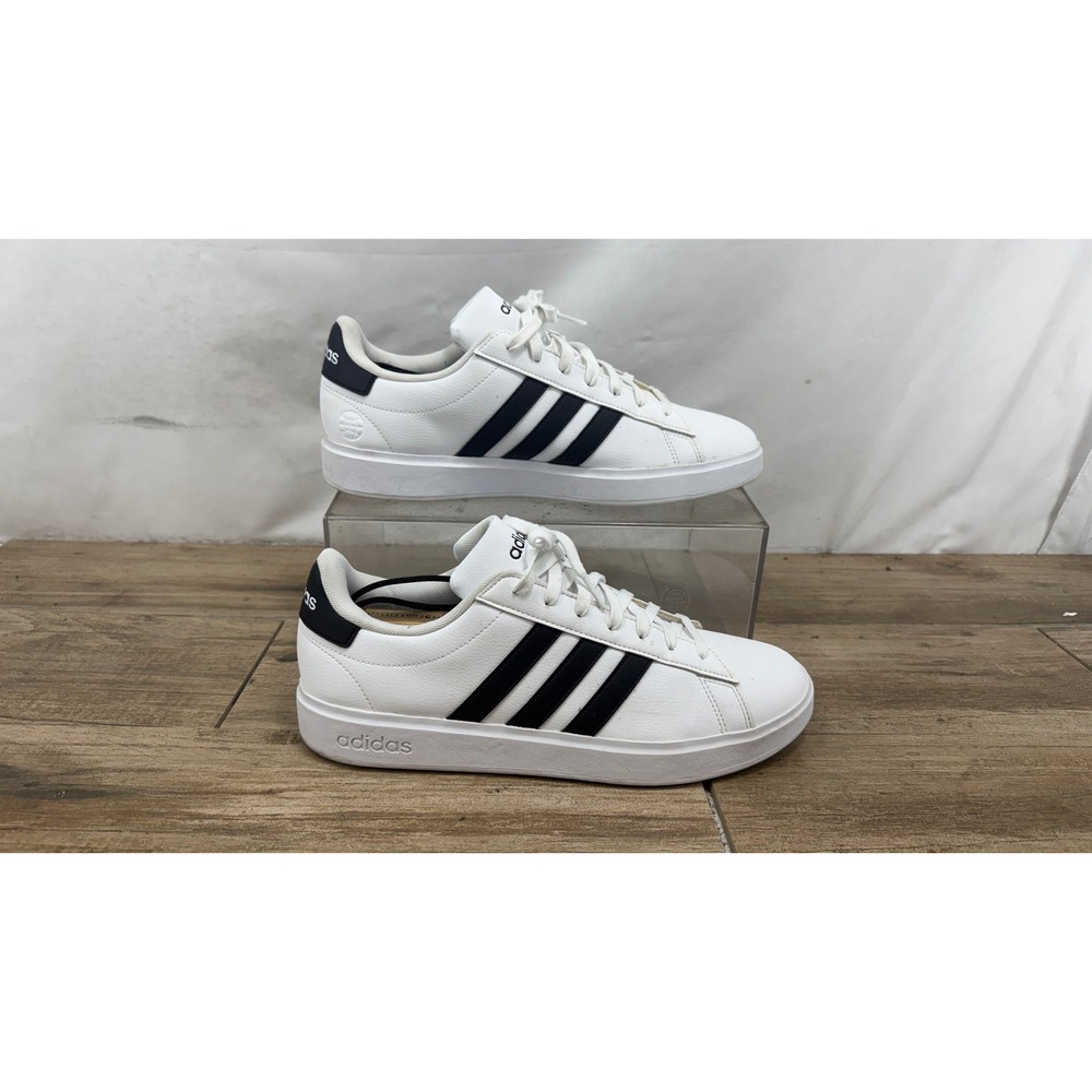 Adidas Grand Court TD Lifestyle Court Shoes Mens 11 White Black GW9195